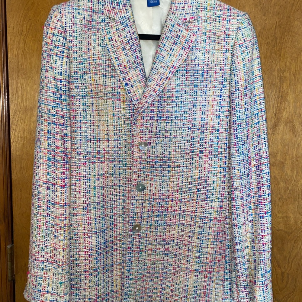 Austin Reed Colorful Tweed Blazer